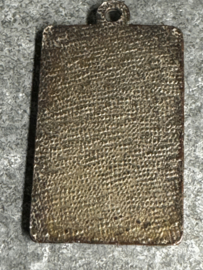 Devotiemedaille Maria Onze Lieve Vrouw van Lourdes, brons, 3 CM