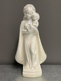 Heiligenbeeld Maria met kind, gips, 32 cm (1)
