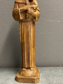 Heiligenbeeld Antonius van Padua 29 cm, gips  jaren '30 (5)