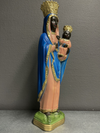Heiligenbeeld Maria Onze Lieve Vrouw van Czestochowa, gips, 37 cm (7)
