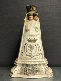 Heiligenbeeld Maria O.L.V.van Scherpenheuvel, gips, 34cm, jaren 20 (R)