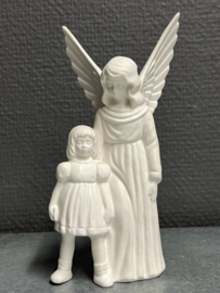 Engelenbeeld beschermengel, handwerk, ongeglazuurd, 15 cm (11)
