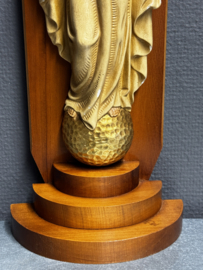 Heiligenbeeld  Heilig Hart van Jezus – hout en gips, ca. 1950