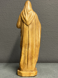 Heiligenbeeld Maria Heilig Hart, gips, 22cm (5)