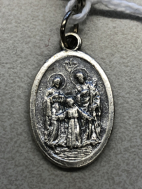 Devotiemedaille Heilige geest en Heilige Familie, 2 cm