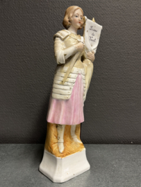 Heilige Jeanne D'arc, biscuit porselein, 27 cm, eind 1800 (10)