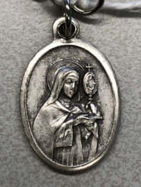 Devotiemedaille Clara van Assisi, 2 cm