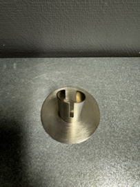 Kaarsenstandaard nikkel, doorsnee 3.5 cm
