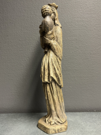 Heiligenbeeld Maria met kind, 38 cm, gips, 1920 (10)