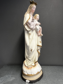 Maria met kind, gips, ca. 1900, 55 cm (9)