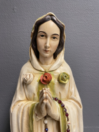 Heiligenbeeld Maria Rosa Mystica 47 cm, hout, 1980 (2)