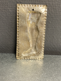 Ex voto, been, zilver, 12 x 5 cm