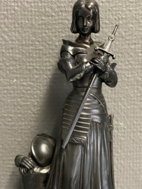 Beeld Heilige Jeanne D`Arc, resin, 21 cm hoog (5)