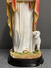 Heiligenbeeld Jezus, Goede Herder, resin, 20 cm (10)