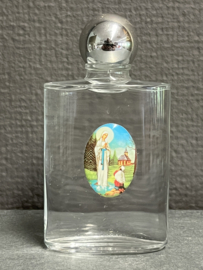 Wijwater glazen fles, Maria OLV van Banneux (0)
