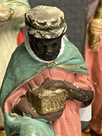 Drie koningen, antiek, aardewerk, kleine beschadigingen, 10 cm (9)