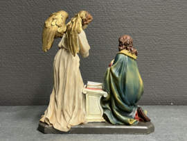 Heiligenbeeld Maria Boodschap/Aankondiging van de Heer 16x 14 cm resin. (5)