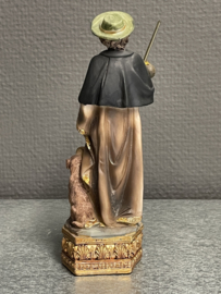 Heiligenbeeld Rochus van Montpellier, 15 cm, resin (7)