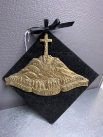 Bronzen plaquette van het jubeljaar onder Paus Pius XI, 1933 - 1934. 19x19 cm (7)