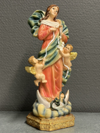 Heiligenbeeld Maria die de knopen ontwart, resin, 22 cm (3)