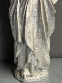 Heiligenbeeld Maria Magdalena met zalfpot, 57 cm, gips, 1930  (10)