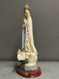 Heiligenbeeld  Maria Onze Lieve Vrouw Fatima met vogels, Resin , 22cm (5)