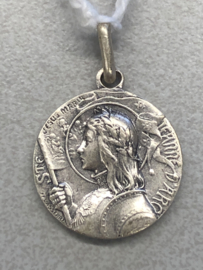 Devotiemedaille Jeanne D'Arc, 2 cm