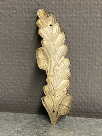 Ex voto, eiken bladeren met eikels, zilver, 10 x 3 cm