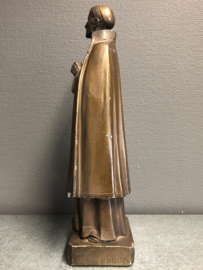 Heiligenbeeld Isidoor de Loor, Broeder Isidoor 38 cm. 1930, Gips (3)