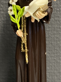 Heiligenbeeld Antonius van Padua, 16 cm, jaren 50 souvenir, (1)
