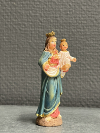 Heiligenbeeld Maria OLV Hulp der Christenen (vuistbeeldje), 7.5 cm, resin (5)