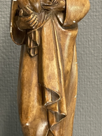 Maria met kind, gips, basalt voet, 33 cm (1) (beschadigd)
