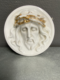 Plaquette Christus / Ecce Homo Vieux Brussel, eind 1800,  14 cm doorsnee (8)