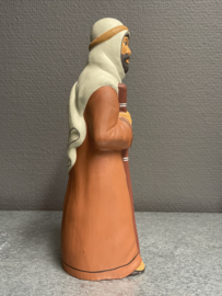 Tocht naar Bethlehem, Terracotta, 21 cm, zwangere Maria (9)