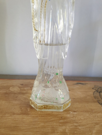 Wijwaterfles Lourdes 1930 glas 21.5 CM (17)