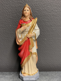 Beeld Heilige Lucia van Syracuse 19 cm, resin (2)