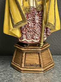Heiligenbeeld Ubaldo van Gubbio, resin, 28 cm (1)