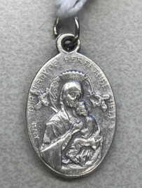 Devotiemedaille Judas en Maria  altijd Durende Bijstand, 2 cm