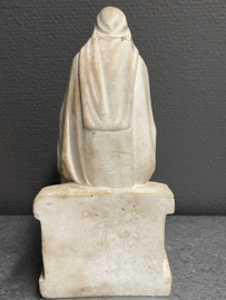 Maria, Communie beeldje,  21 cm, gerestaureerd, 1920 (7)