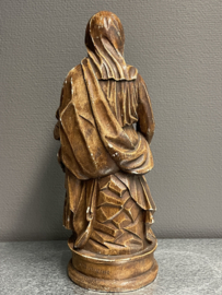 Heiligenbeeld Maria met kind, tronende Maria, gips, 40 cm (9)