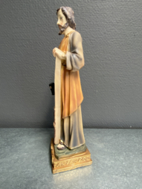 Heiligenbeeld Jozef de arbeider, werkman, resin, 23 cm (4)