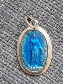 Devotiemedaille Maria OLV Miraculeus, 2 cm