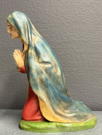 Heiligenbeeld Maria Knielend,  20 cm, verzwaard gips,  (5)