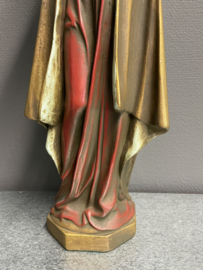 Heiligenbeeld Maria van Klopas, gips, 51 cm (7)