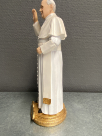 Beeld Paus Franciscus, 20 cm hoog, resin,(3)