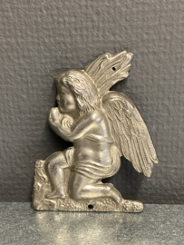 Engelen, putti, tin, 10 cm, per paar Ex voto