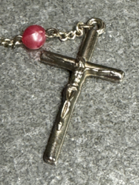 Rozenkrans Maria Onze Lieve Vrouw van Lourdes, lengte 45 cm