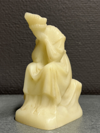 Heiligenbeeld Maria O.L.V van La Salette, glow in the dark, 11 cm, 1950 (5)