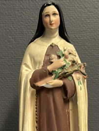 Heiligenbeeld Theresia van Lisieux, 32 cm, gips, 1930, beschadigt (4)