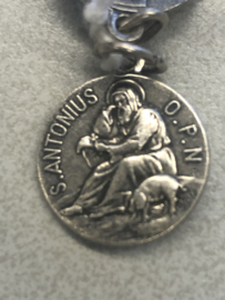 Devotiemedaille Antonius Abt en Franciscus van Assisi, 1.5 cm
